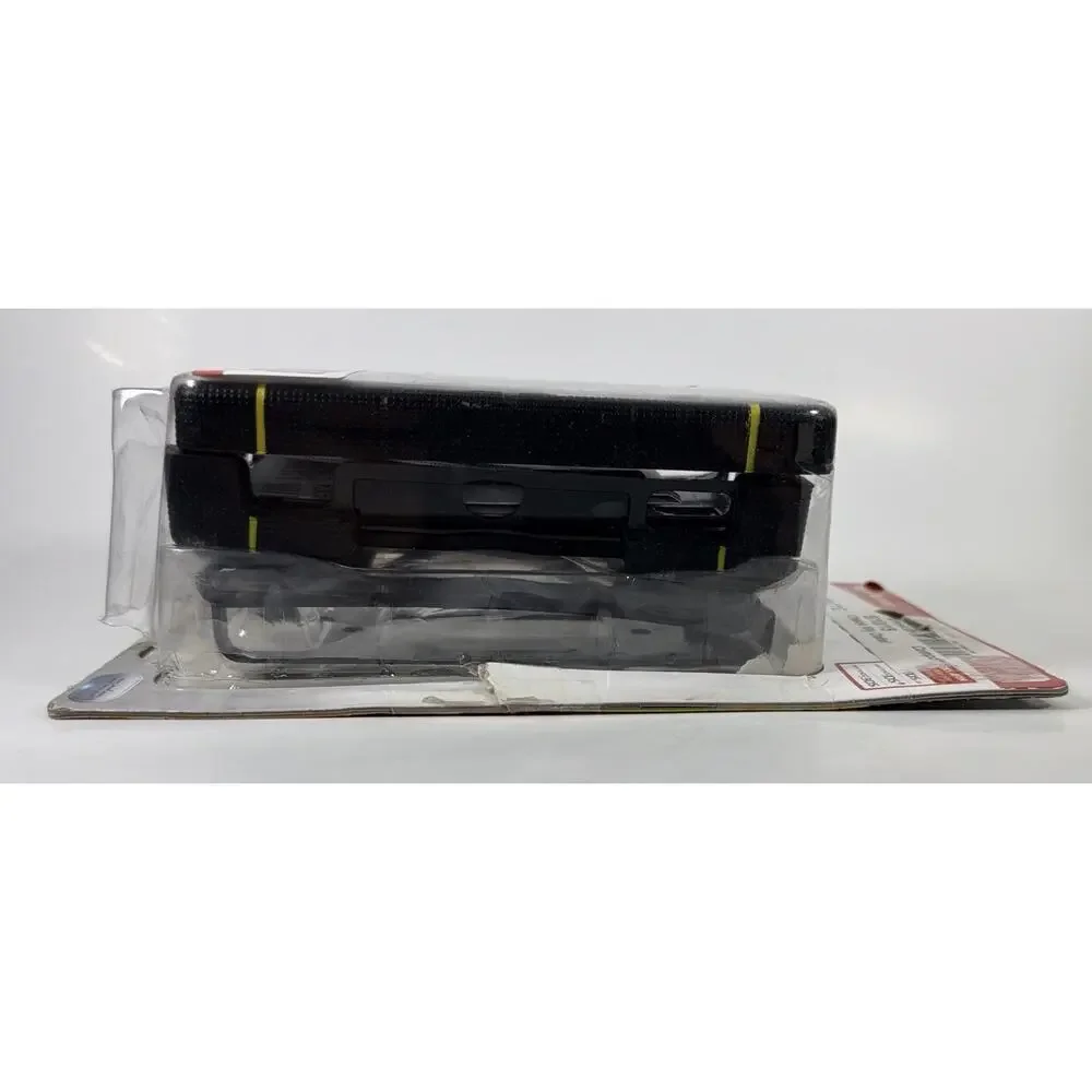NERF Armor Case For Nintendo 3DS DS Yellow Black Soft Shell Protector - Open Box
